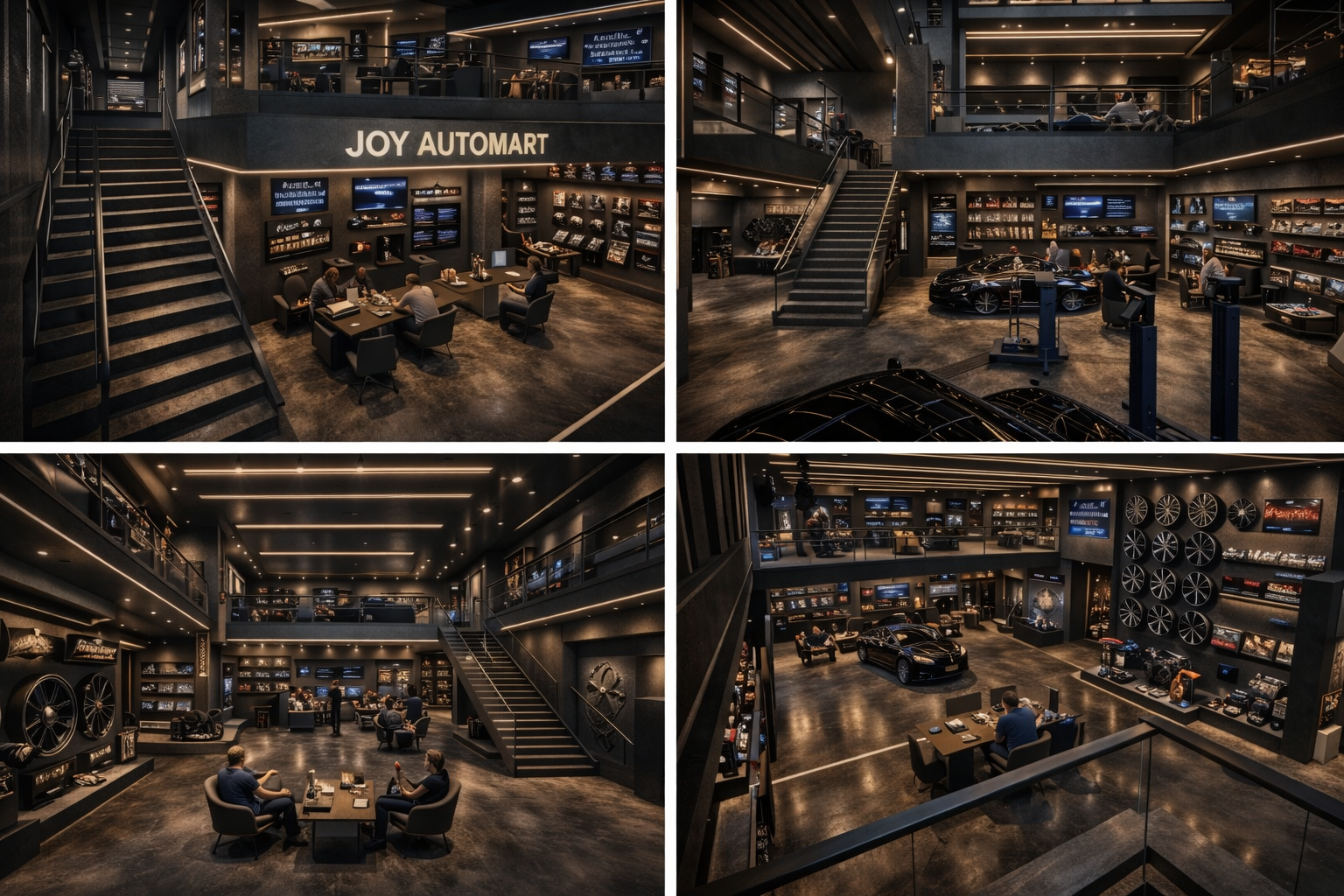 JOY Automart Experience Centre — exterior architectural concept render on Madani Avenue